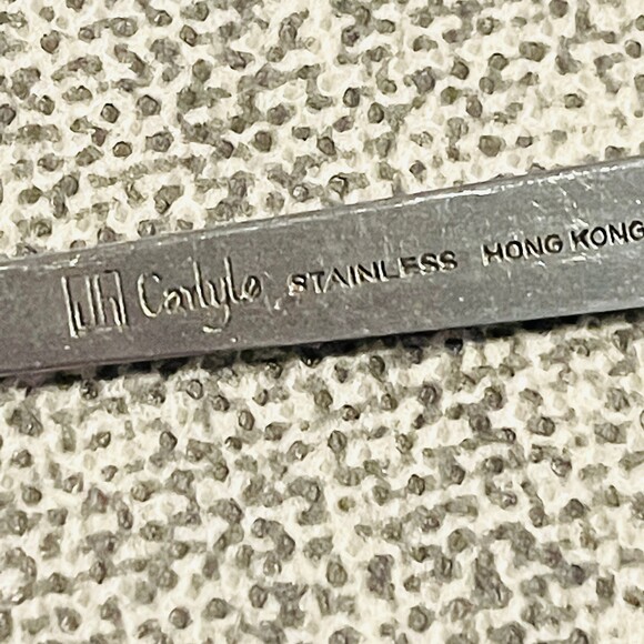 Vintage J.H. Carlyle Stainless Steel Cameo 14pc MCM Flatware 60s - Picture 9 of 9